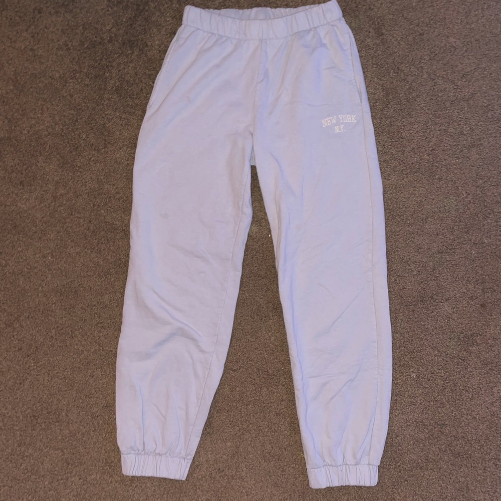 John Galt Womens Baby Blue “New York” Rosa Sweatpants